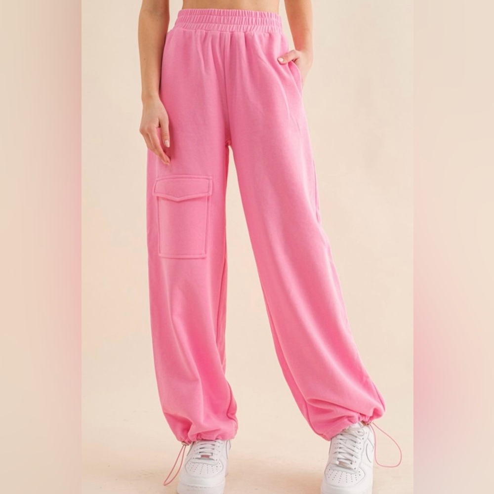 Pink Women's Track Pants - Picture 2 of 6